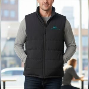 Travis Mathew | Cold Bay Quilted Puffer Vest XL Black Athleisure Golf Activewear